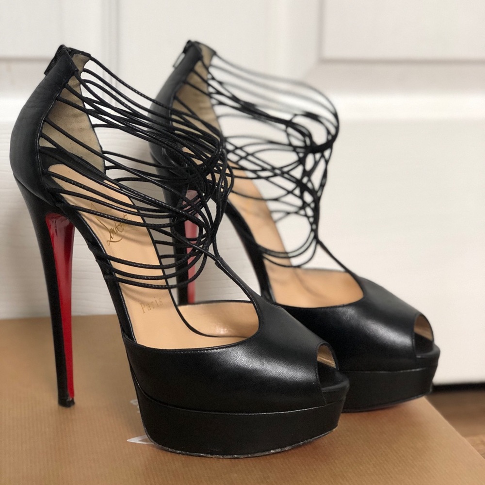 Louboutin Confusalta Strappy Heels WITH BOX - Picture 5 of 12